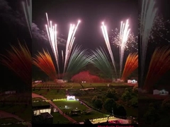 공장 도매 전문 피로테크닉 낮 불꽃놀이 케이크 다채로운 연소 케이크 불꽃놀이