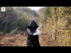 중국 와이어 풀 듀얼 연기 색상 플레어 레인보우 연기 불꽃놀이 중국 주간 파이로 연기 폭탄