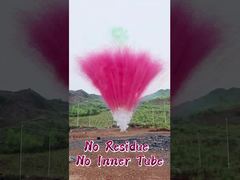 100발 불꽃놀이 배터리 주간 케이크 불꽃놀이 잔여물 없음 내부 튜브 없음 다채로운 연기 불꽃