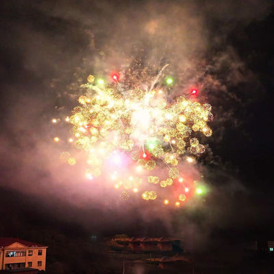 중국 공장 피로테크닉 도매 종이 케이크 불꽃놀이 1.2 인치 25 샷 소비자 불꽃놀이 축제 축하 작업