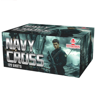 Liuyang 공장 122발 CE 시장 NAVY CROSS 케이크 불꽃놀이 FAFBWL CE 승인 케이크 불꽃놀이 야외 경례 폭죽