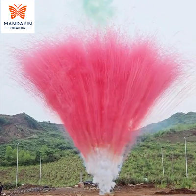 공장 100발 샷 불꽃놀이 배터리 주간 케이크 불꽃놀이 잔여물 없음 내부 튜브 없음 다채로운 연기 불꽃놀이 케이크 화약