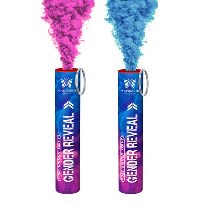 중국 공장 낮 웨딩 핸드 헤드 컬러 연기 플라어 불꽃놀이 아기 샤워 성별 공개 파티 성별 공개 연기 폭탄