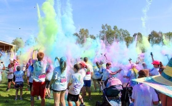 당 포퍼 색종이 대포, 결혼식을 위한 Holi 분말 대포