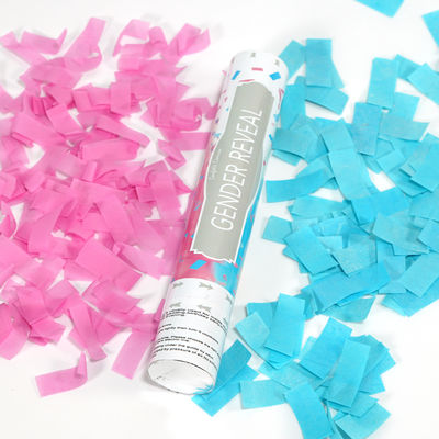 Gender Reveal Party Pink Blue Color Blower Holi Powder Confetti Cannon